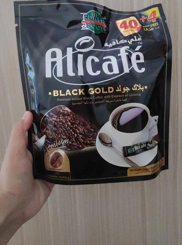 پودر قهوه علی کافه مدل Black Gold بسته ۴۰ عددی (تولید شده با قهوه عربی)