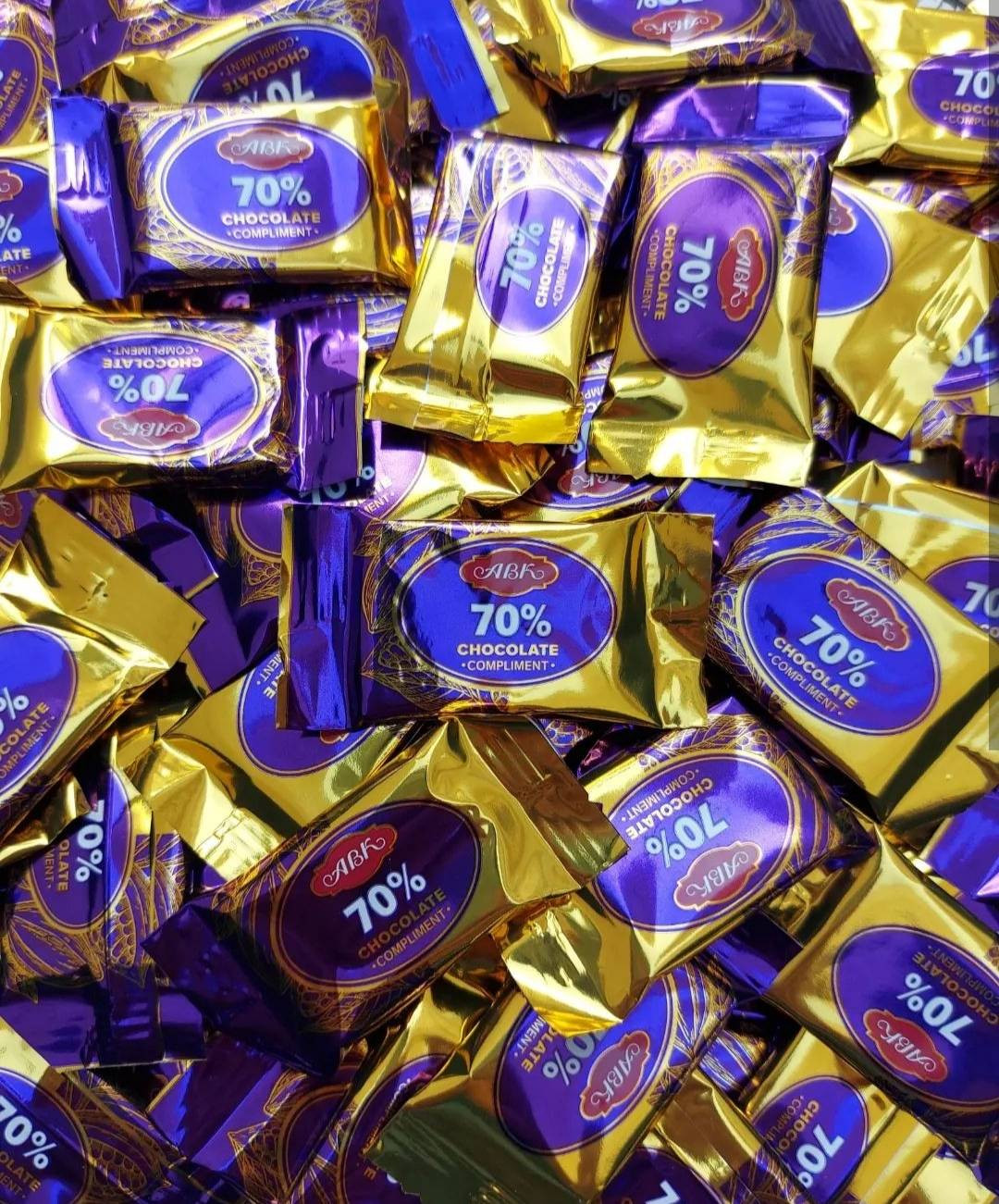 شکلات تلخ 70 درصد ABK روسی (فله)