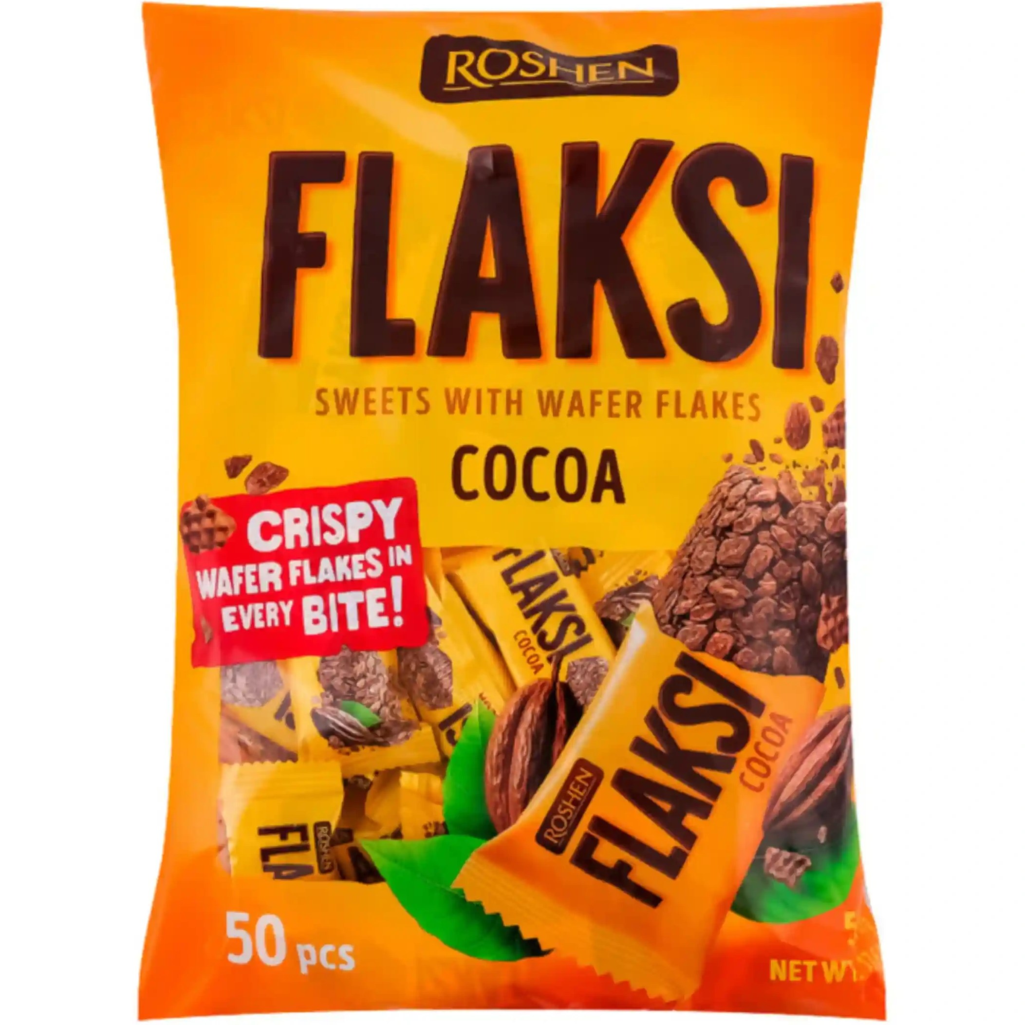 غلات فلکسی روشن کاکائویی Roshen Flaksi بسته 500 گرمی